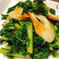 大根葉の甘辛炒め