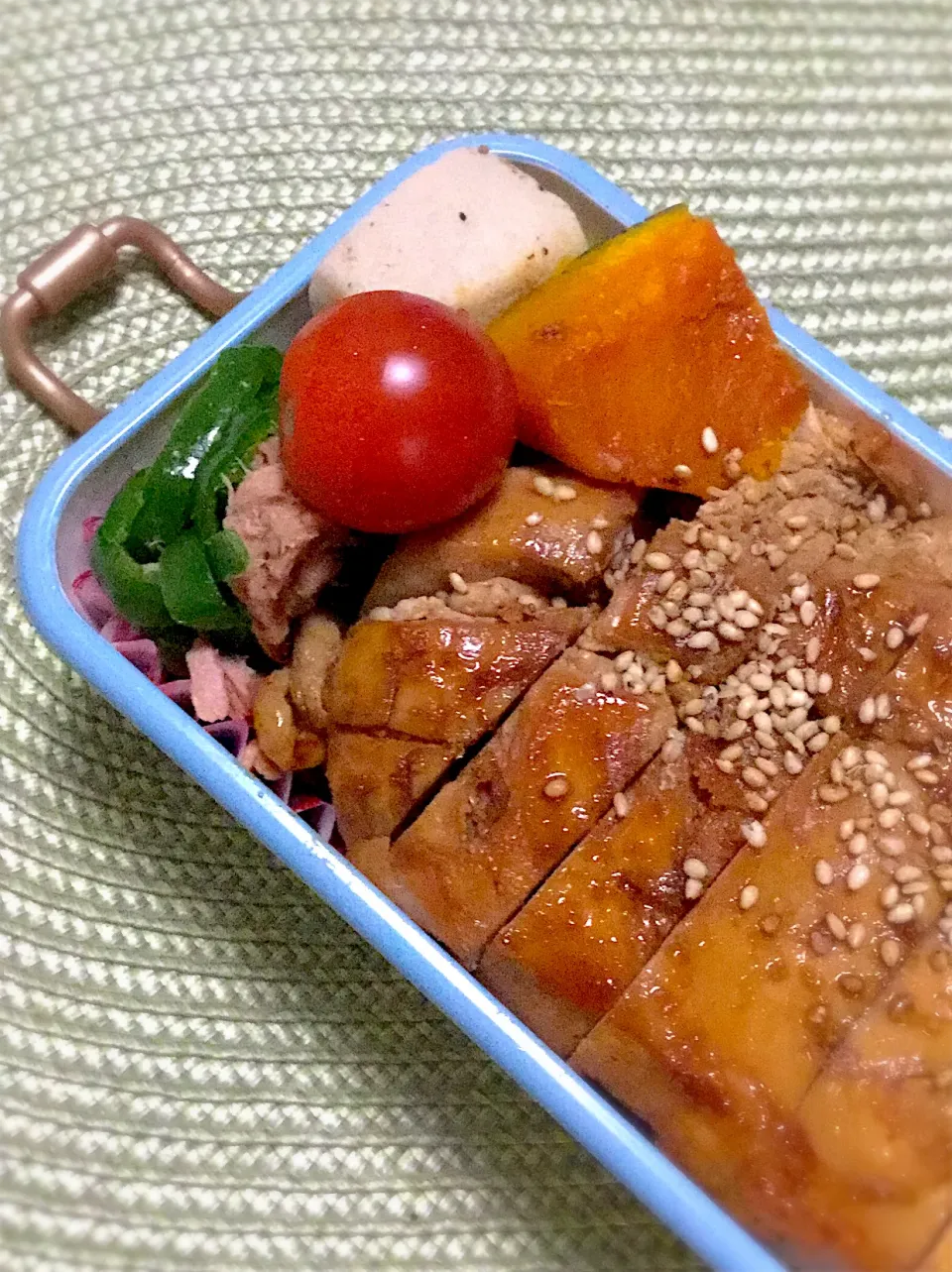 長女の中学弁当〜復活！鶏胸照り焼き、パサパサになっちゃったな(^^;;|yukoさん