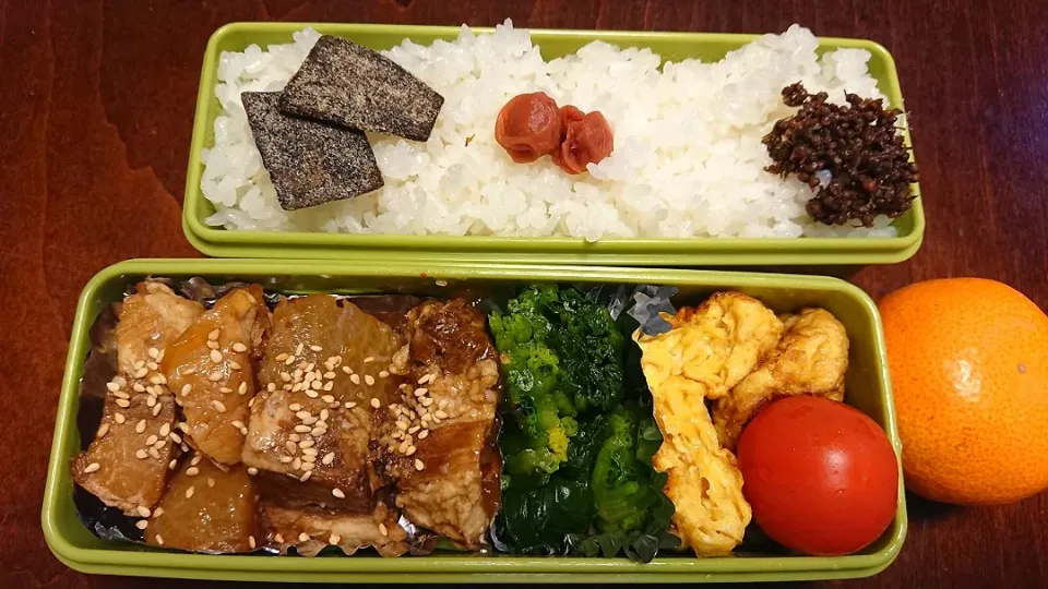 豚の角煮弁当|りょーさん