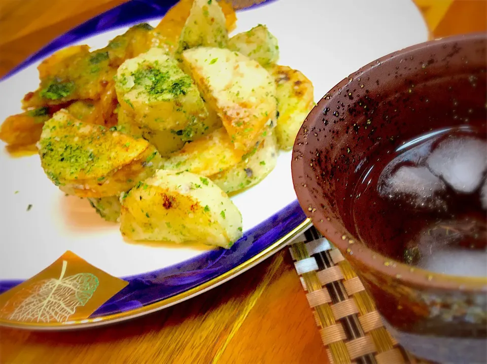 みき.∘♡⃝さんの料理 長芋の青のりバター⚘ ะリピ🍻|ちまさん