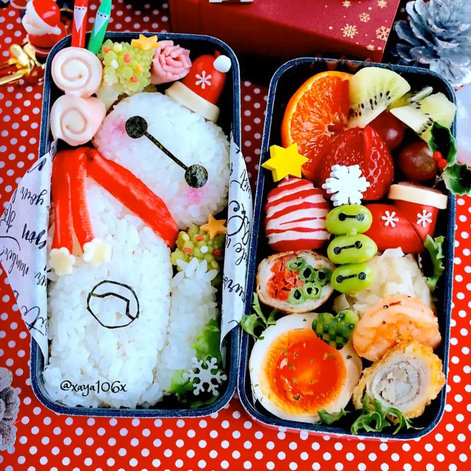 ベイマックスのクリスマス弁当🎄|あーたんさん