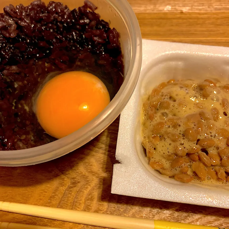 Snapdishの料理写真:納豆たまごごはん(◍•ڡ•◍)❤|いつみさん