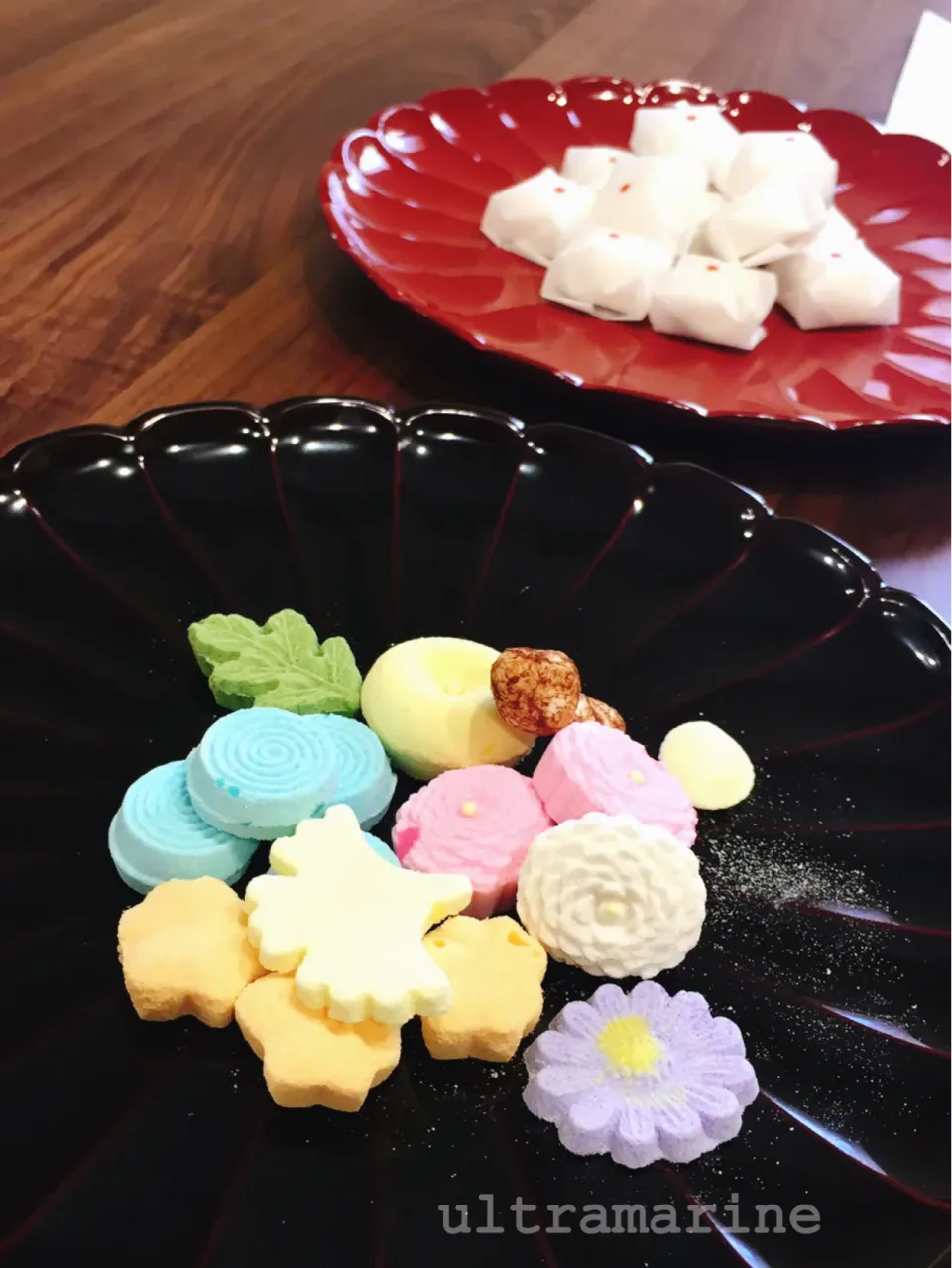 Snapdishの料理写真:＊お抹茶の会♪お干菓子。＊|ultramarineさん