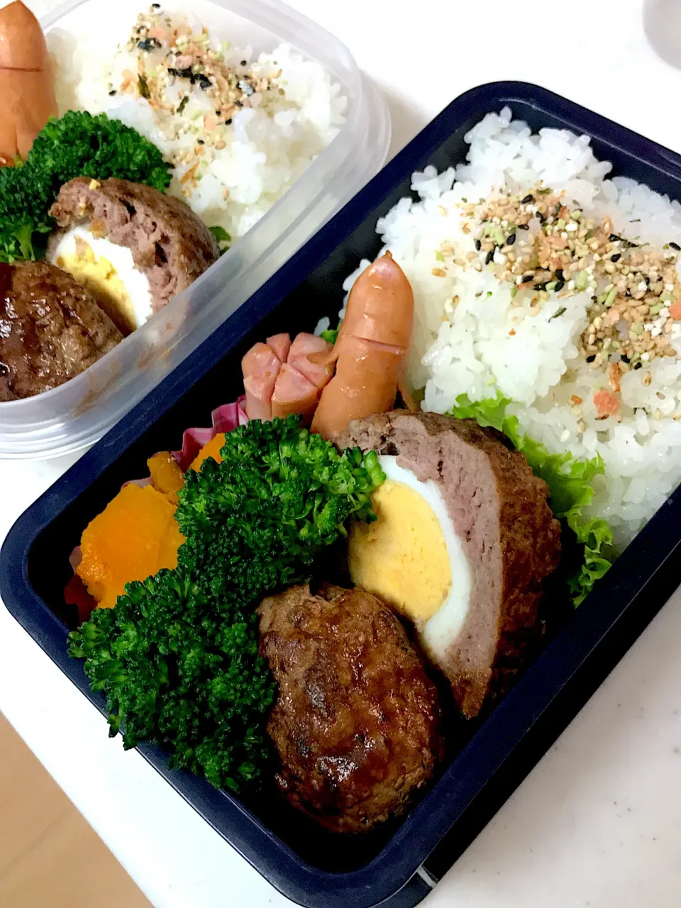 Snapdishの料理写真:2019.12.17 中学&小学生男子のお弁当🍱|かおたまさん