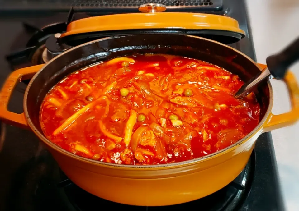 大豆のお肉でヘルシー👍
完熟トマトのトマ辛ハヤシ|yukaringoさん