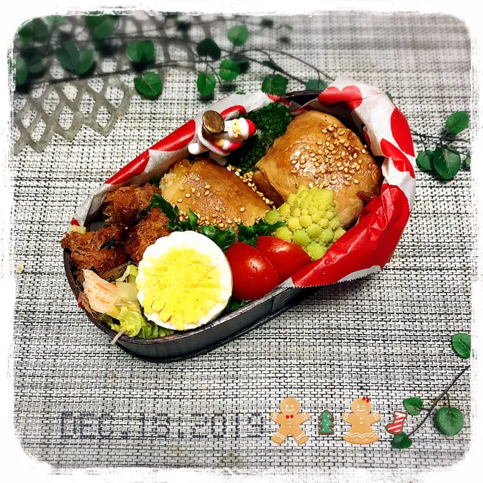 12/18 ☺︎ 肉巻きおにぎり弁当✩.*˚|jon2さん