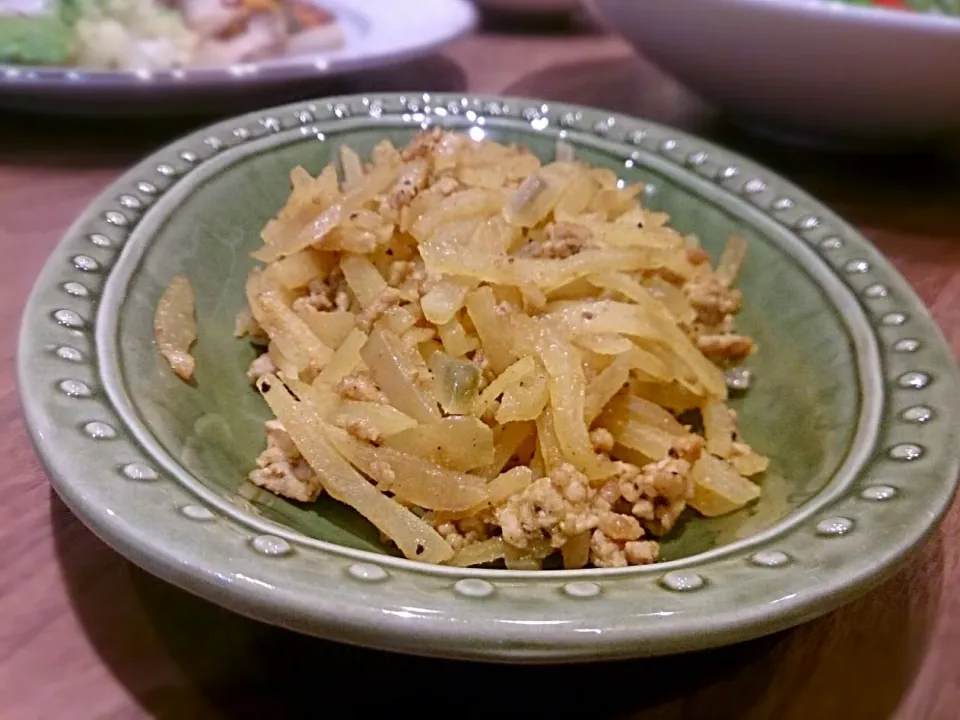 Snapdishの料理写真:ひき肉ヤーコンカレー味|古尾谷りかこさん