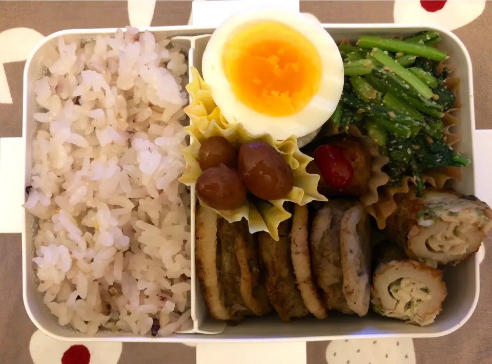 Snapdishの料理写真:蓮根の挟み焼き弁当|freeさん