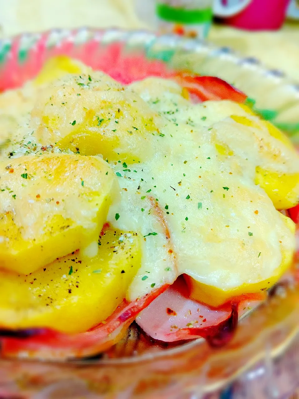 インカのめざめとロースハムの
チーズ焼き～♪♪|砂糖味屋キッチンさん