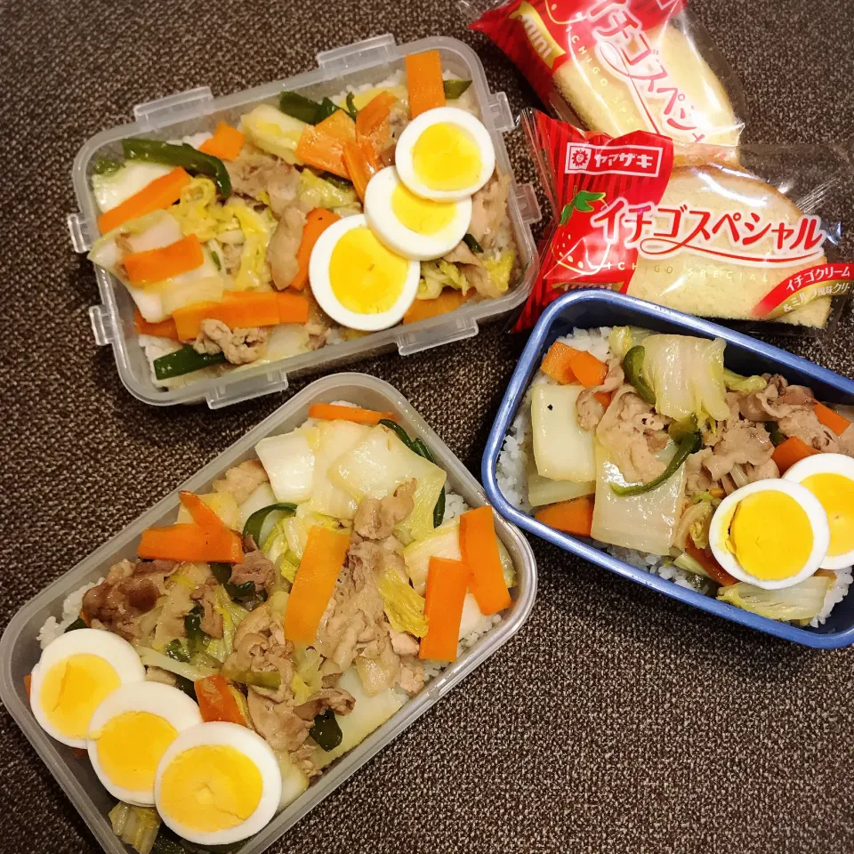 Snapdishの料理写真:子どもたち弁当12月19日|hatabowwyomeさん