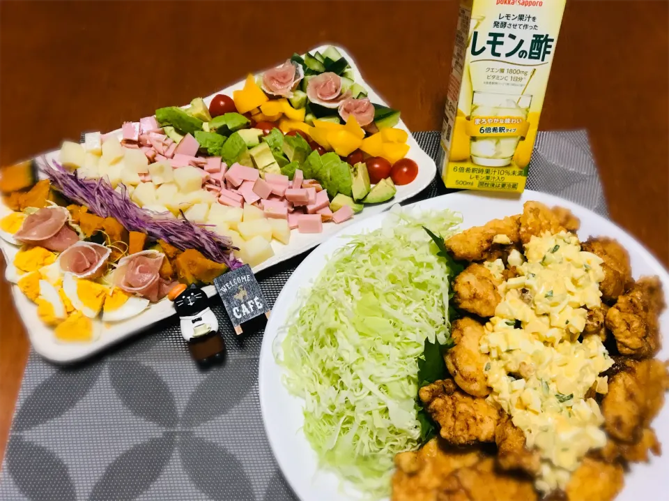 Snapdishの料理写真:＊チキン南蛮＊コブサラダ|バシュランさん