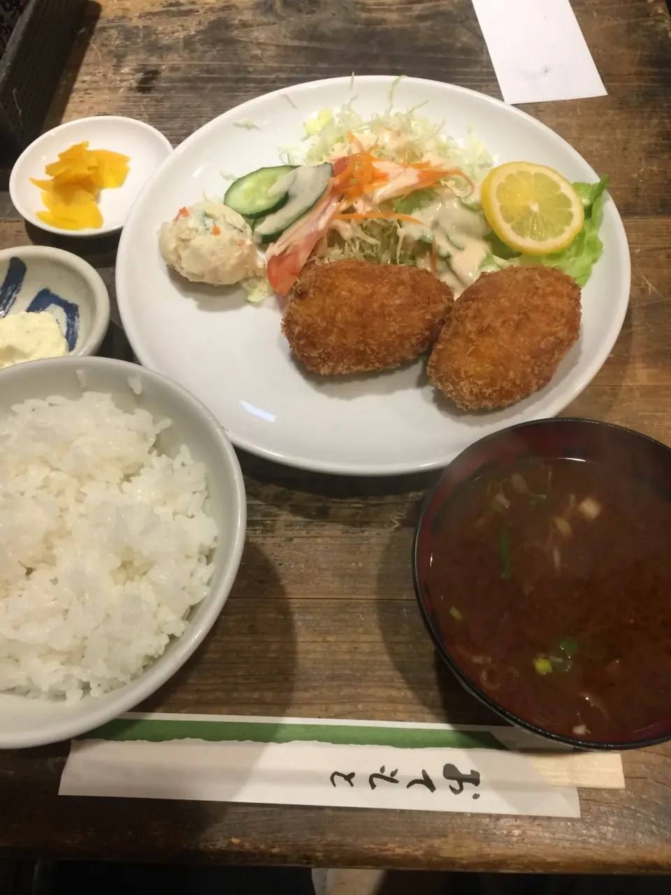 カニクリームコロッケ定食|Hirotaka Mukaiさん