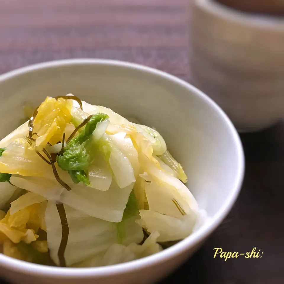 ご飯🍚のお供に白菜漬け🥬|パパ氏さん