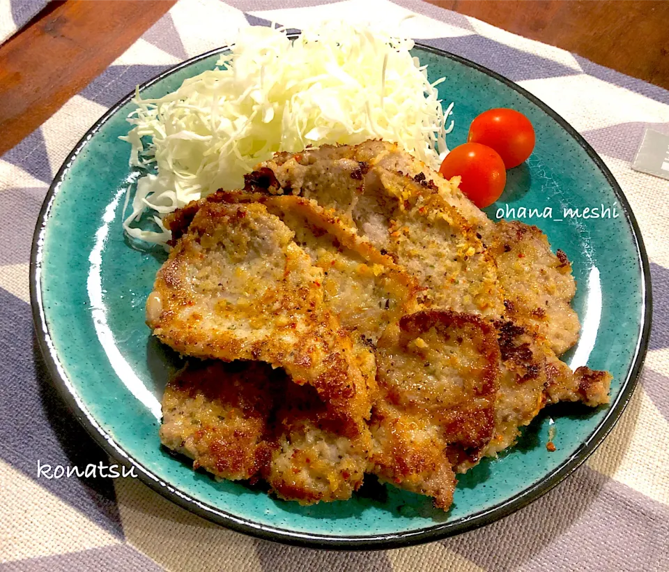 豚ロースチーズパン粉焼き|nachiさん