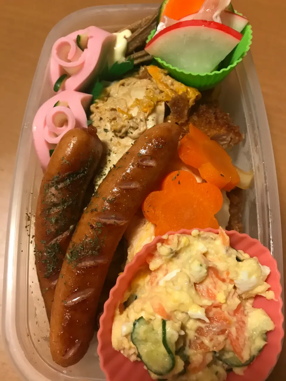 今日の息子の　#お弁当🍱|sacchan( ﾐΦﻌΦ)ฅさん