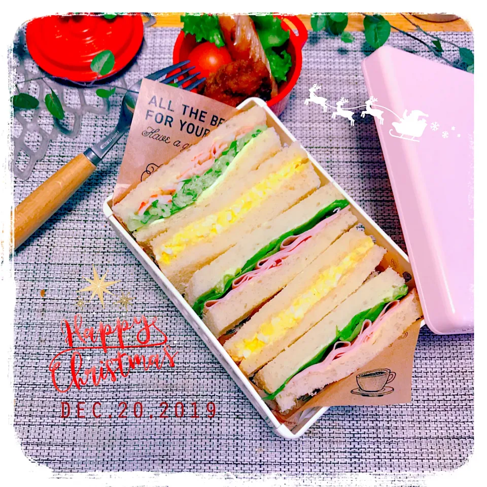 12/20 ☺︎ サンドイッチdeラスト弁当✩.*˚|jon2さん