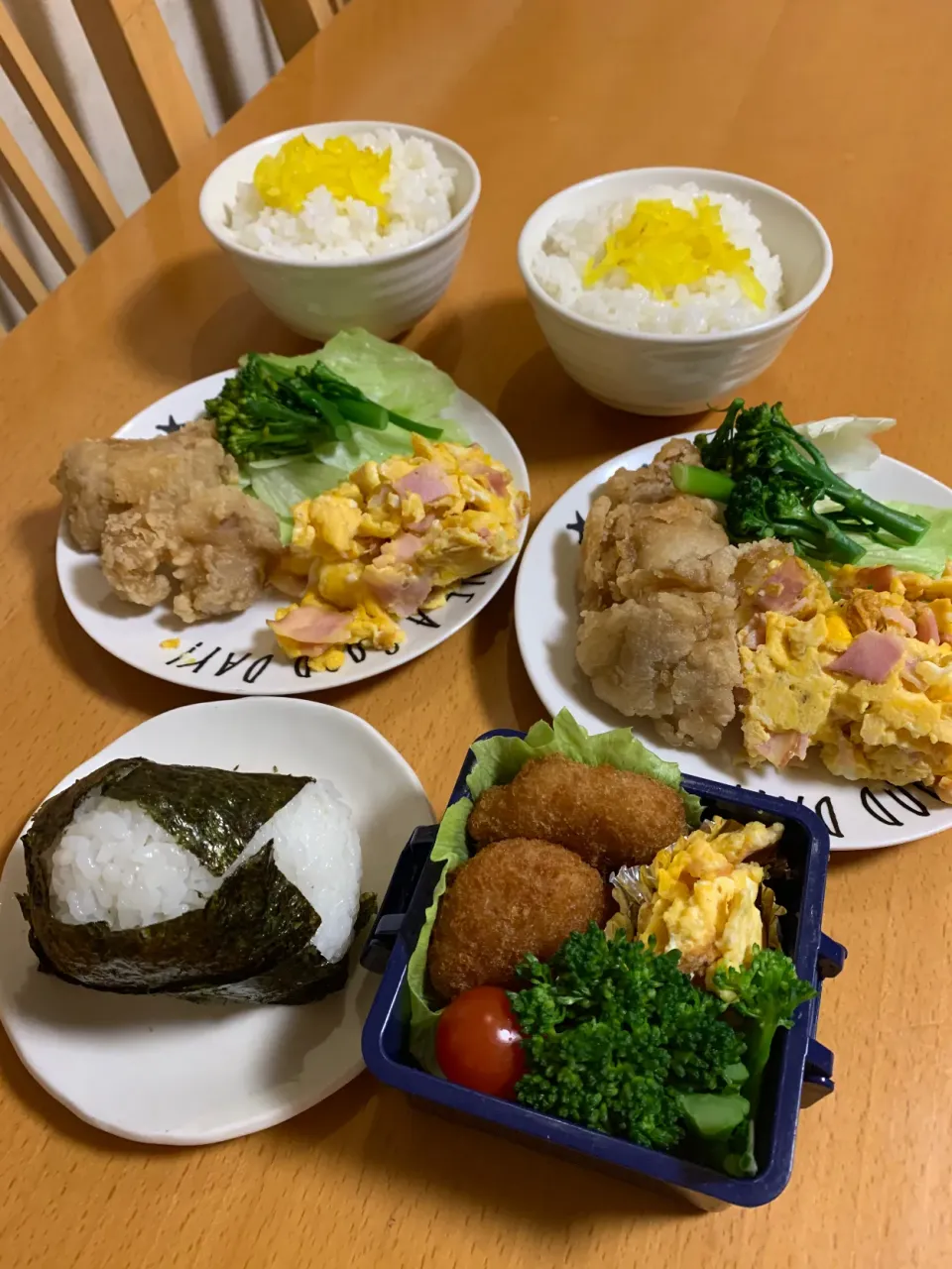 Snapdishの料理写真:昨日のお弁当＆お昼ごはん♡2019.12.19.|kimikimiさん