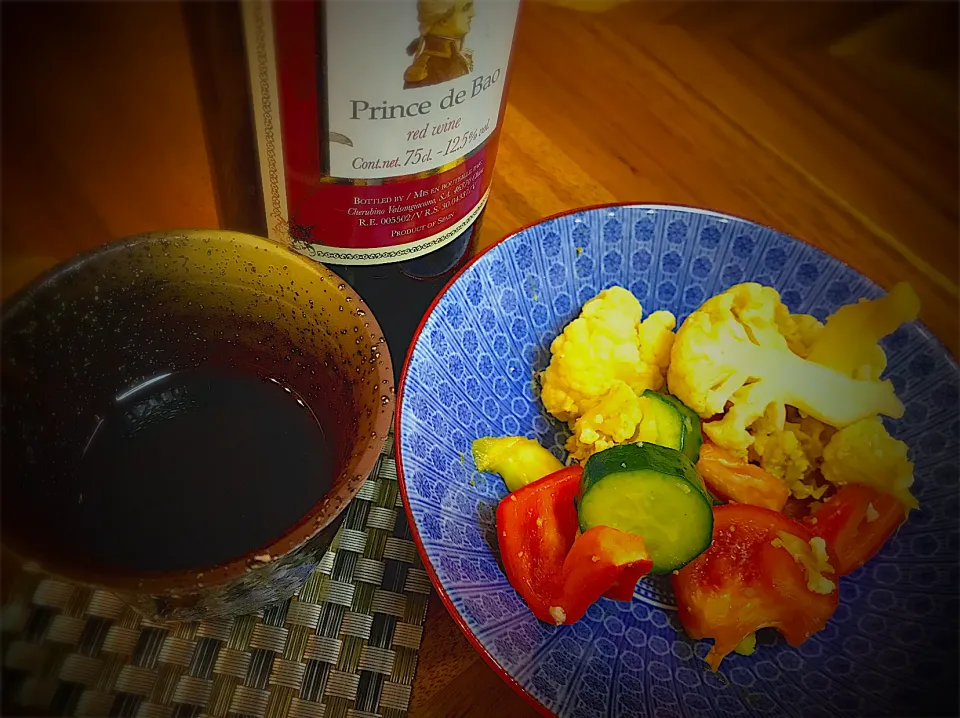 カレーピクルスで赤ワインを🍷|ちまさん