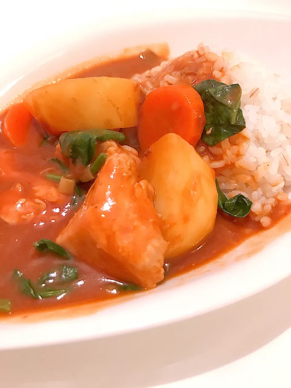 大きめお野菜のトマトチキンカレー|舞さん