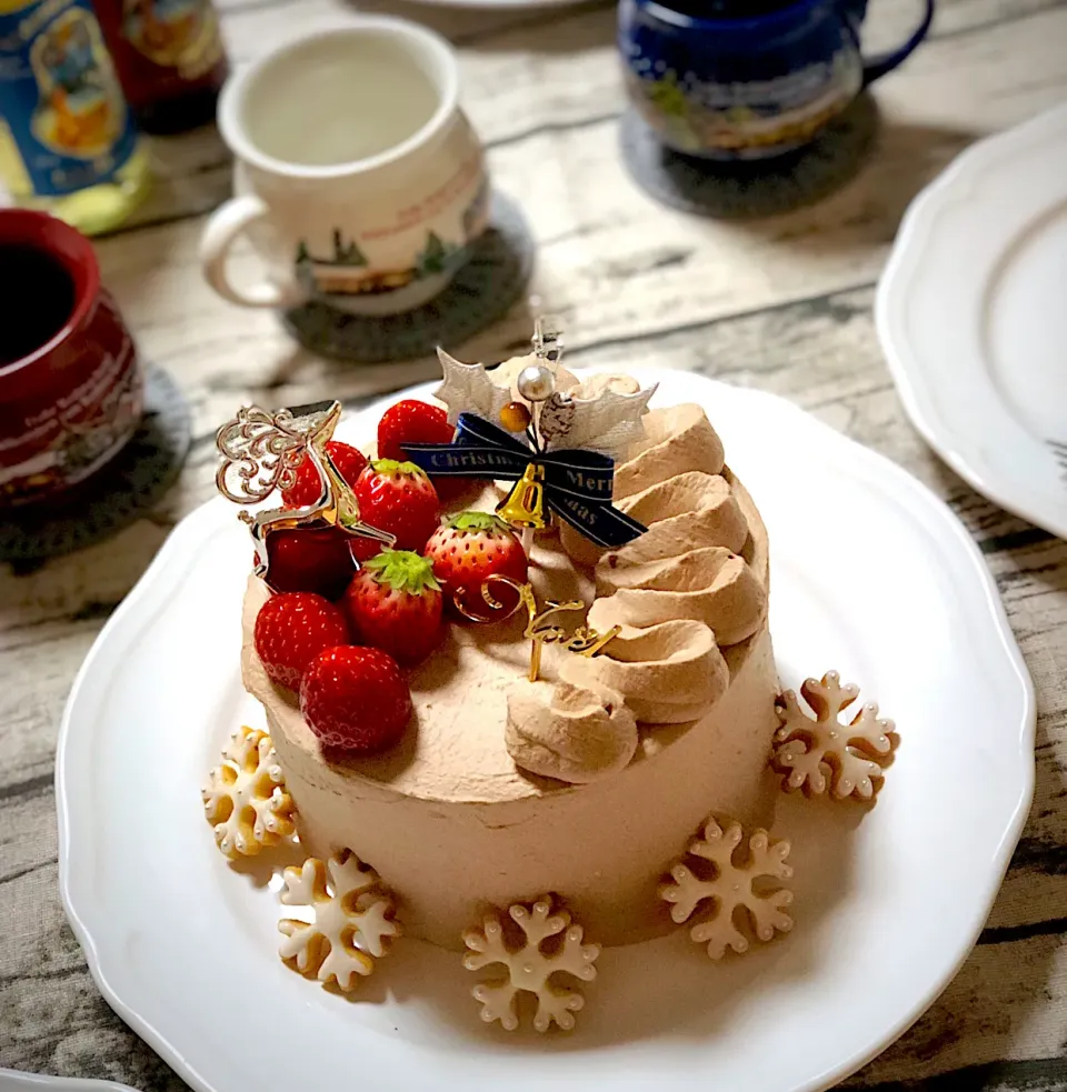 Snapdishの料理写真:クリスマスチョコレートケーキ|シフォンさん