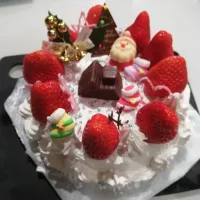 子ども達が作った
初めてのクリスマスケーキ😁|ようこさん