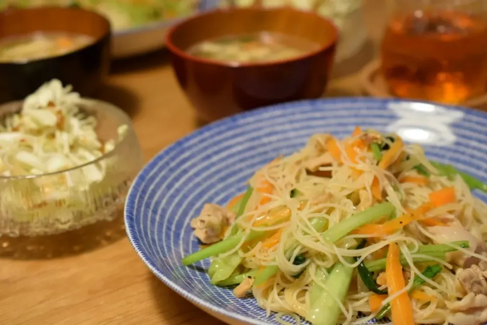 三元豚の焼きビーフン|うにんぱすさん