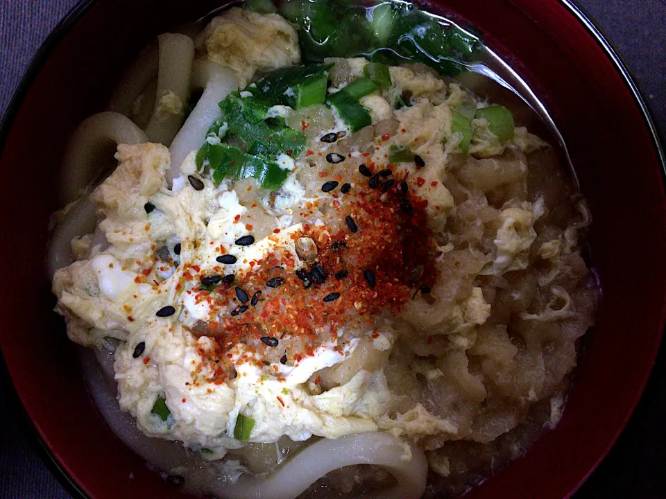 Snapdishの料理写真:チルド 天ぷらうどん(ハーフ)|ばーさんさん