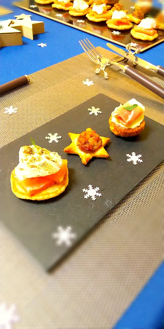 Snapdishの料理写真:amuse bouche festives|mickamisaさん