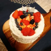 Snapdishの料理写真:Christmascake作りました🐱|あいなさんさん