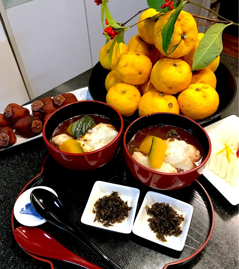 あいママさんの料理 冬至のおやつ かぼちゃいとこ煮おしるこ|シュトママさん