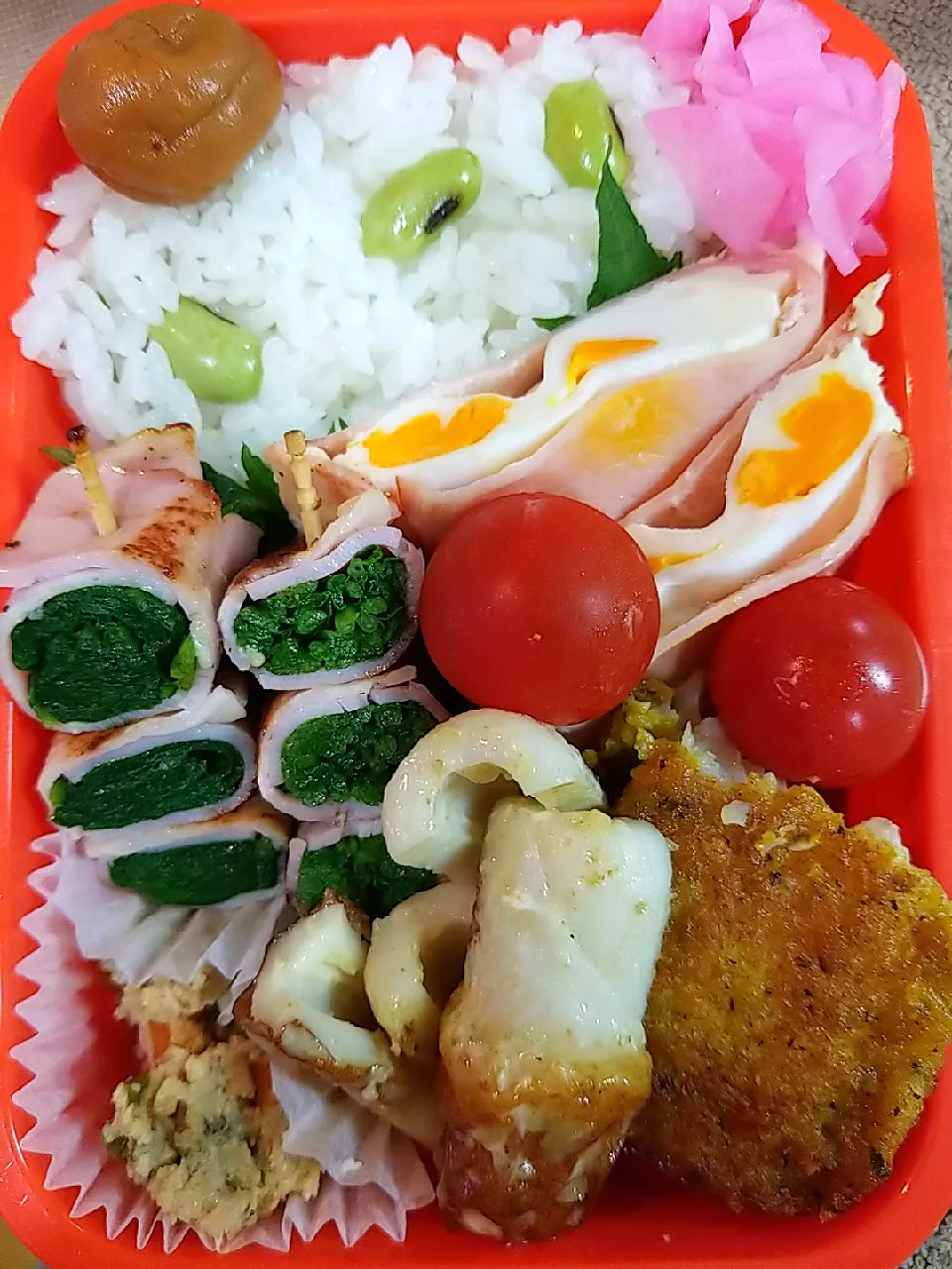 枝豆ご飯のお弁当|ひぐっちさん