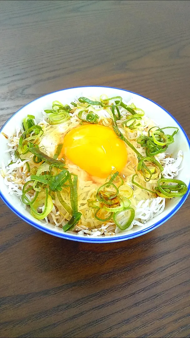 しらすの卵かけご飯🍚🐣|じょうさん