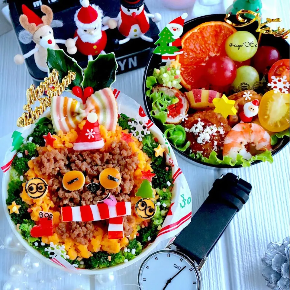 Snapdishの料理写真:ティムのクリスマス弁当|あーたんさん