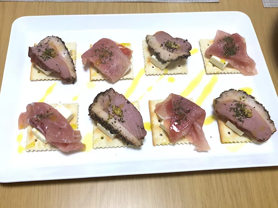 Snapdishの料理写真:カナッペ|ぴこまるさん