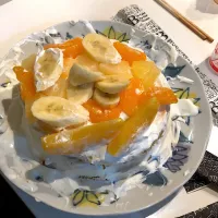 Snapdishの料理写真:子供達が作ったケーキ🎂|まゆまゆちゃんさん