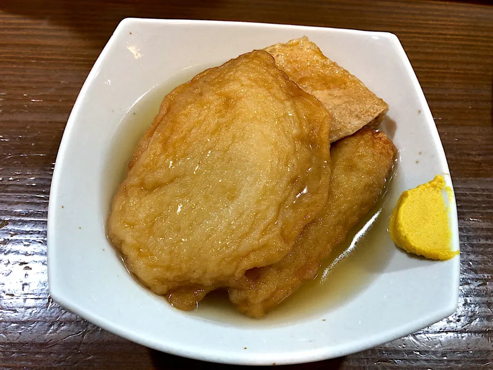 Snapdishの料理写真:おでん(はんぺん・ごぼ天・あげ)|しのぶさん