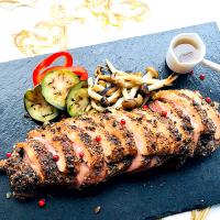 鴨ロースの胡椒焼き