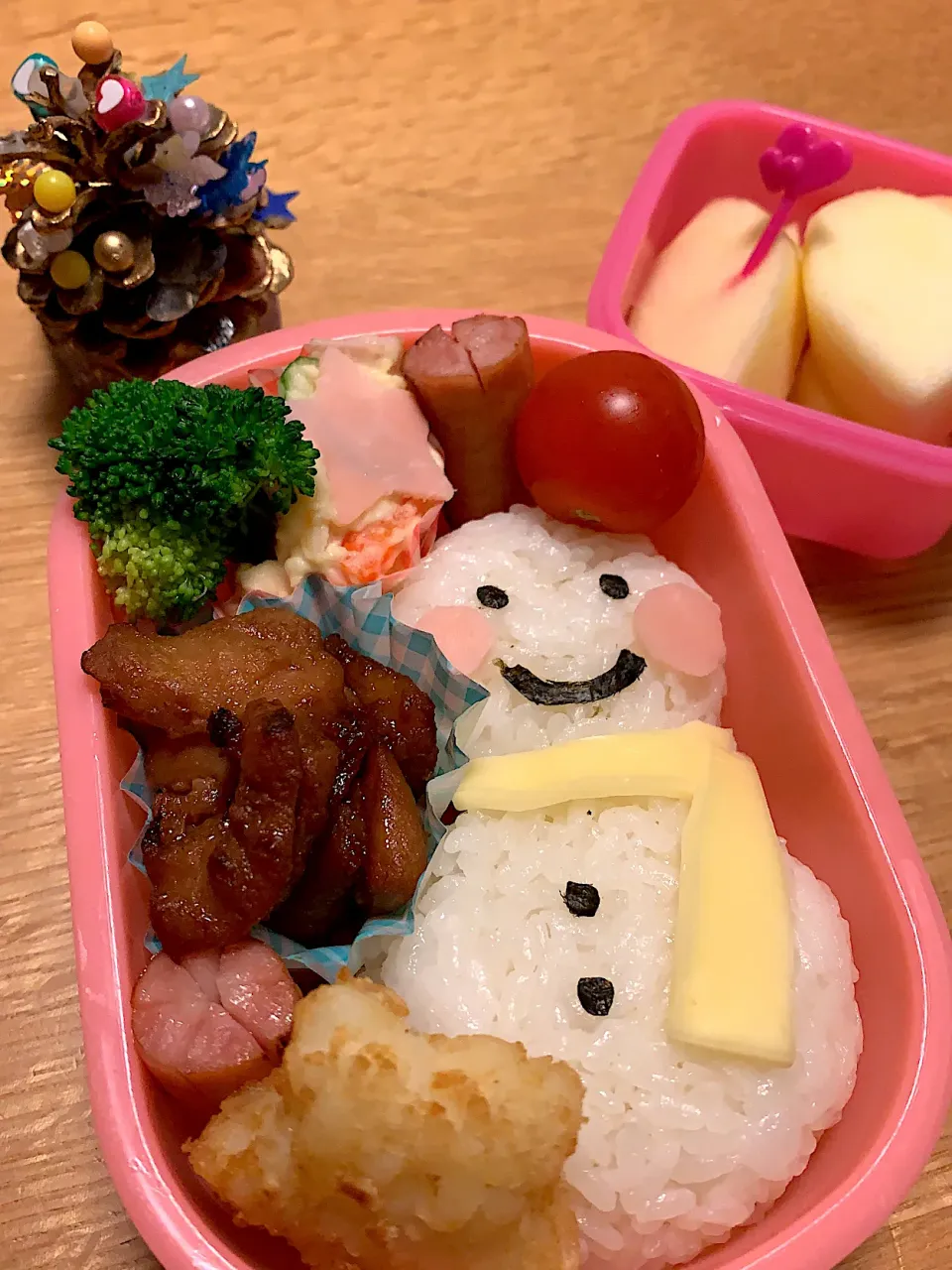 ★雪だるま弁当★|しげじいさんさん