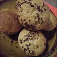 banana chocolate sprinkles muffins|Thakiさん