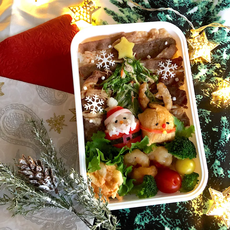 牛カルビでクリスマス弁当|emichococo625さん