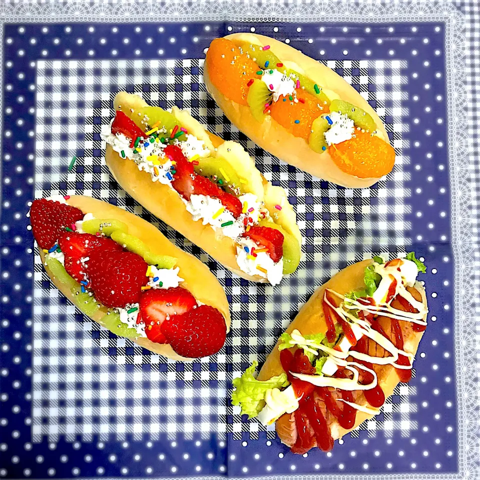 終業式🥖フルーツサンドコッペ🥖&🌭ホットドッグ🌭|華恋さん