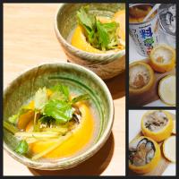 柚子釜味噌 蒸し牡蠣