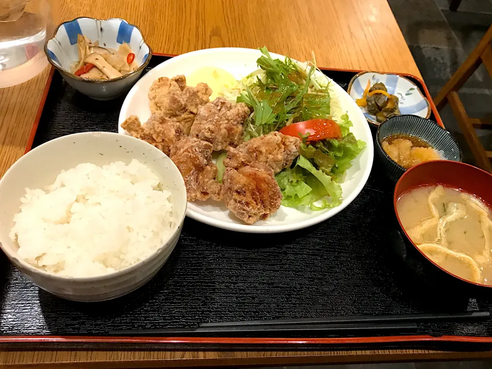 唐揚げ定食|純さん