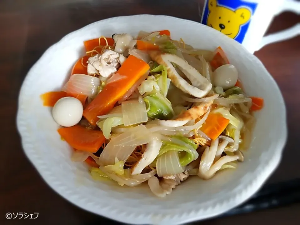 12/14の昼ご飯だよ(*^^*)
★皿うどん|ソラシェフさん