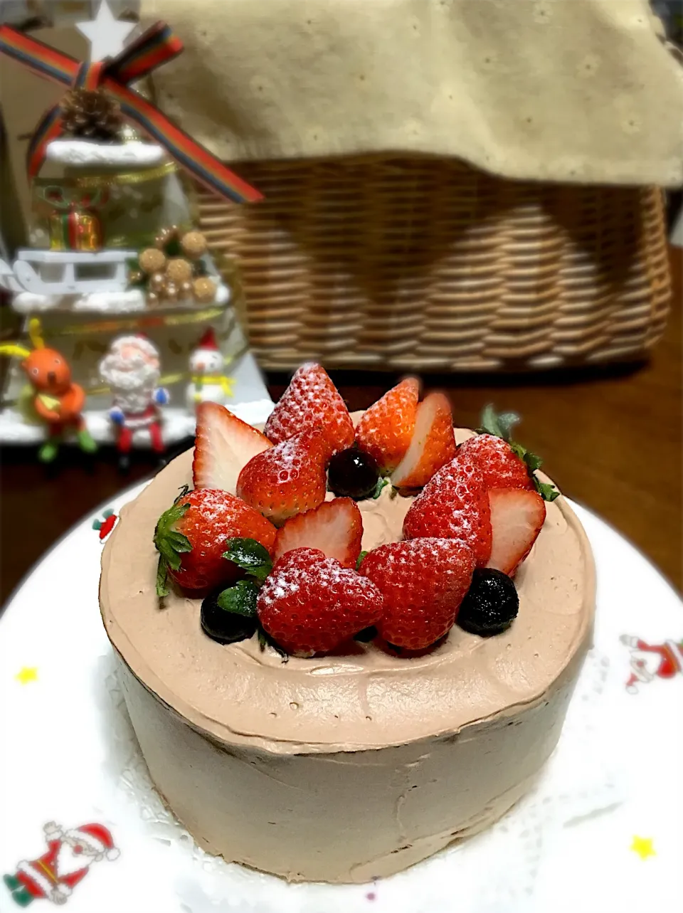 チョコレートクリスマスケーキ🎄|まみぃさん