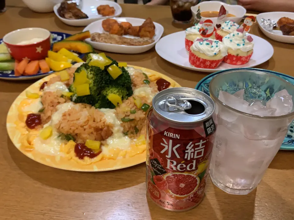 Snapdishの料理写真:クリスマスメニュー|みみりんさん