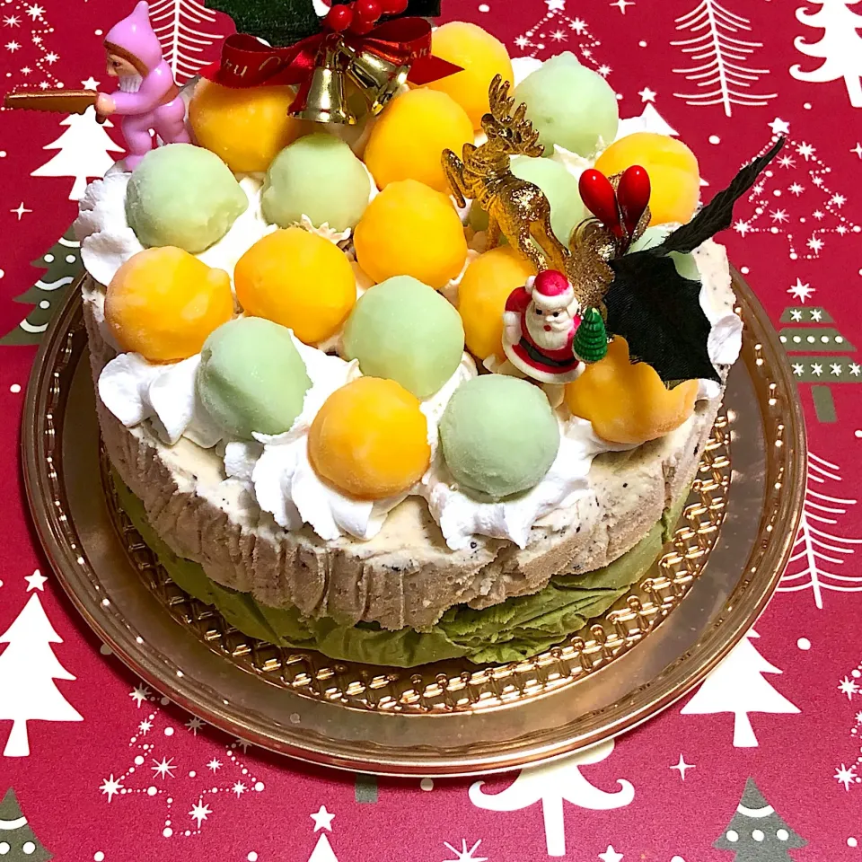 クリスマスアイスケーキ🎄|あきとんとんさん