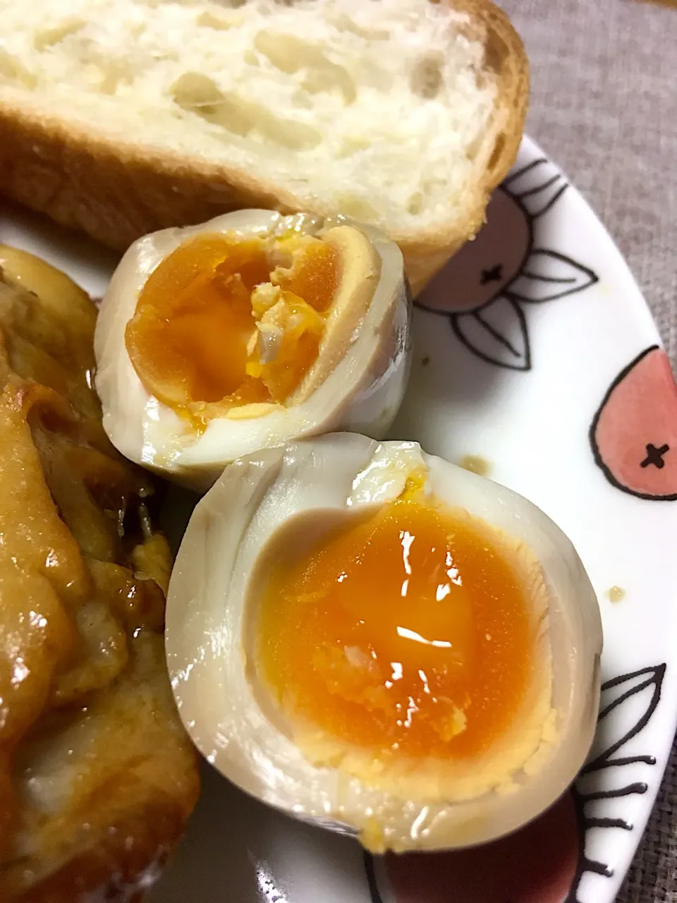 味玉完成図〜ლ(⁰⊖⁰ლ)
 #簡単料理  #あるもので|morimi32さん