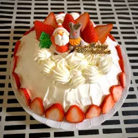 Snapdishの料理写真:クリスマスケーキ🎂|ありかさん