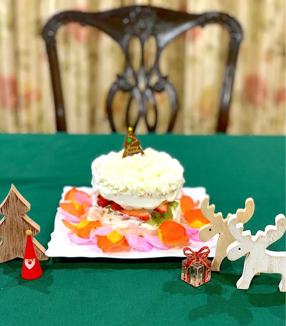 Snapdishの料理写真:20191224失敗したクリスマスケーキ🍰|Seikoさん